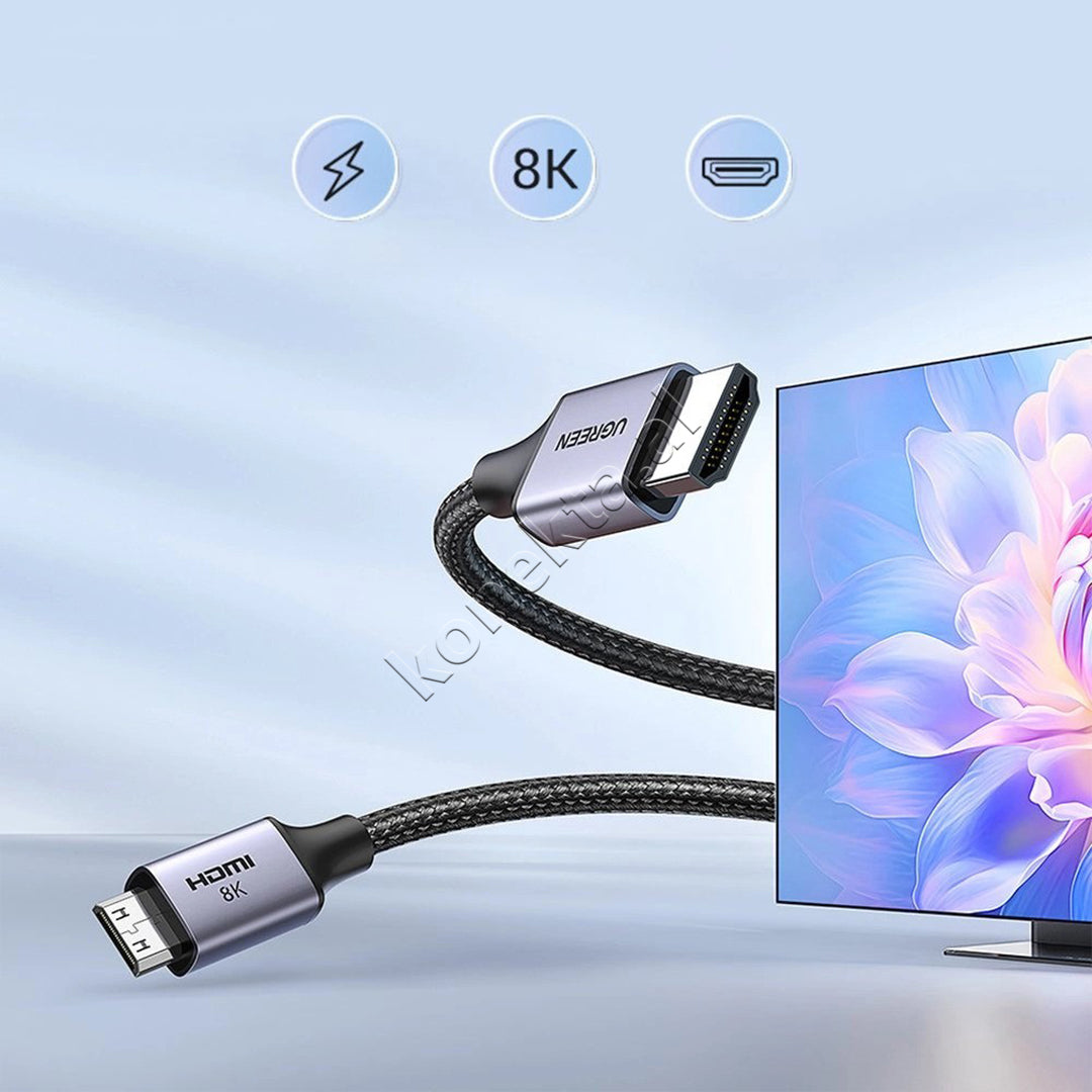 Kabell Mini HDMI 2.1 - HDMI 2.1 8K 2m Ugreen