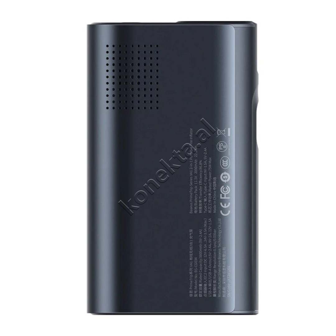 Bateri E Jashtme Dhe Pompe 2 Ne 1 2000mAh Baseus