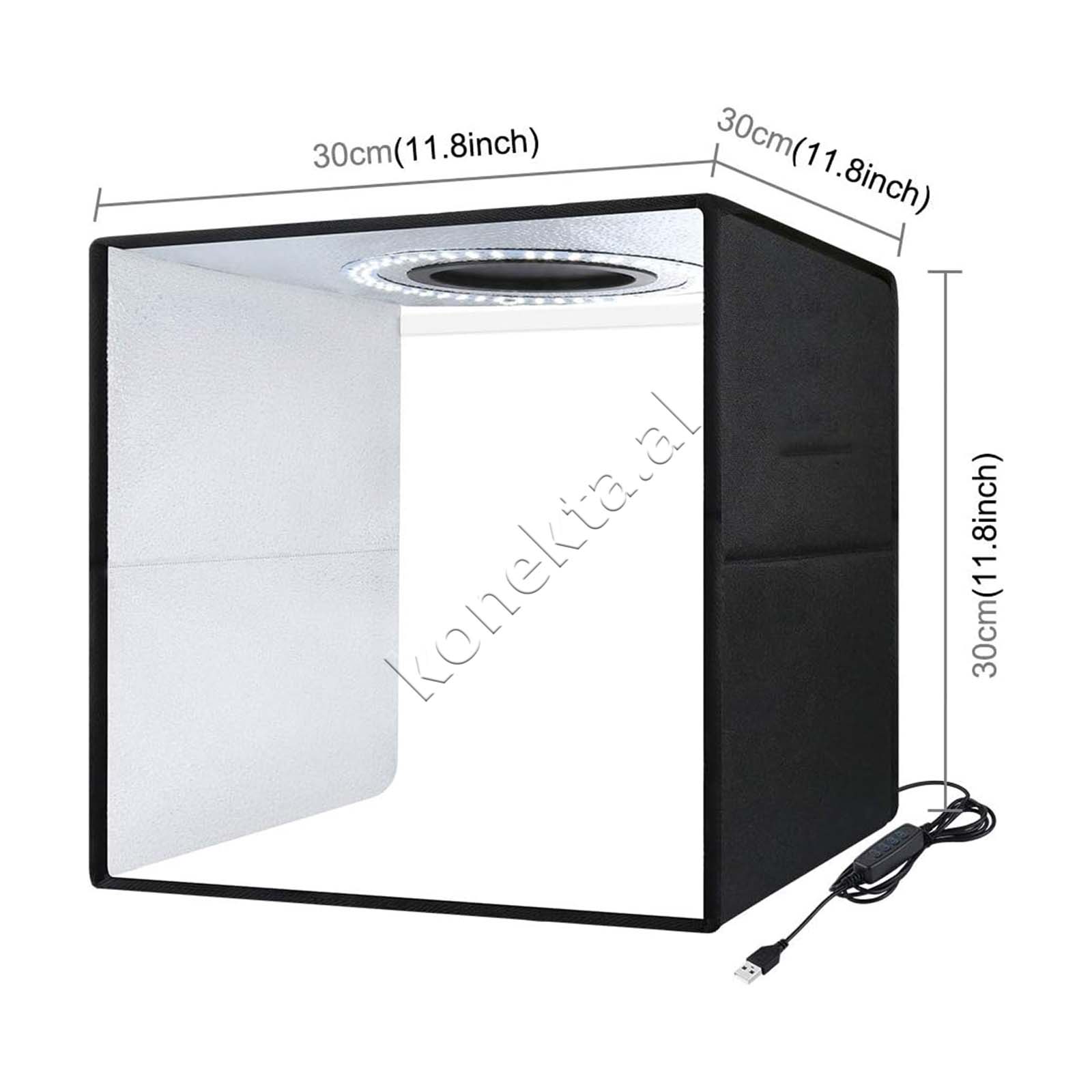 Studio Box Me Drite LED Per Fotografi Dhe Video Profesionale Jmary