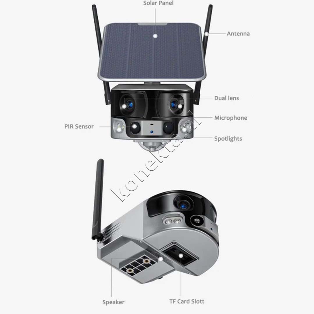 Kamera Sigurie Per Shtepi Outdoor 4MP Duale