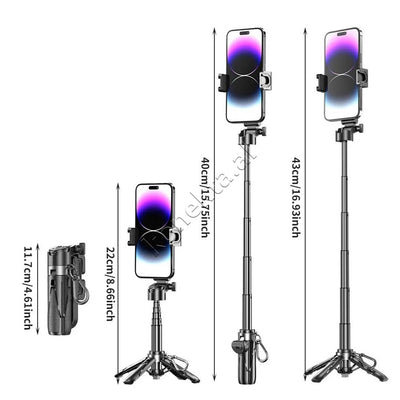 Mini Trekembesh (Tripod) Profesional Dhe Selfie Stick Per Celular