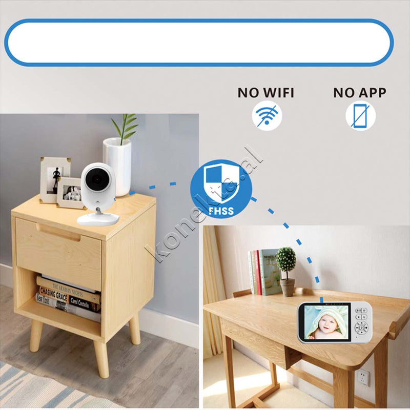 Kamera Per Monitorimin E Foshnjes Me Ekran 3.5" Dhe Mikrofon Te Integruar