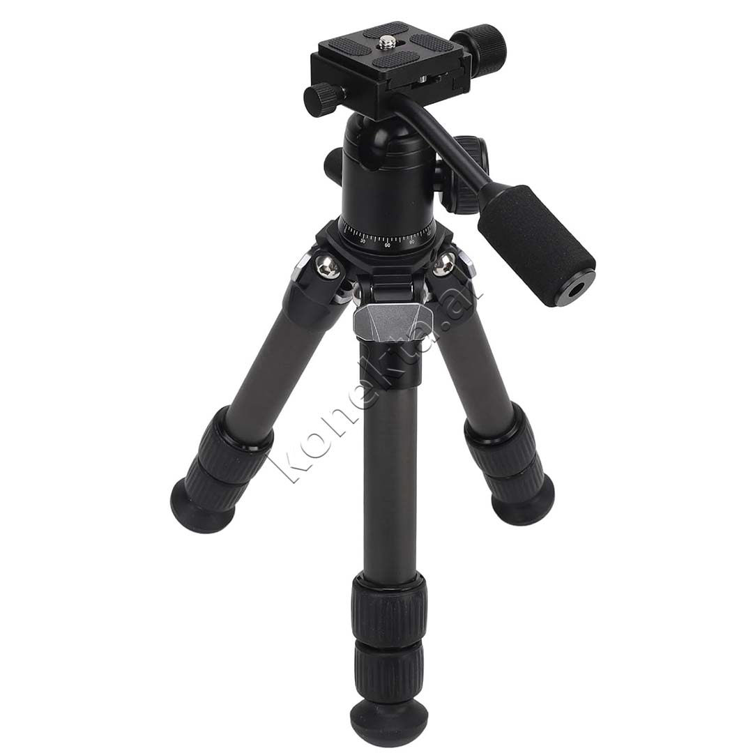 Trekembesh (Tripod) Profesional Me Fibra Karboni Dhe Vide 1/4" Per Kamera DSLR