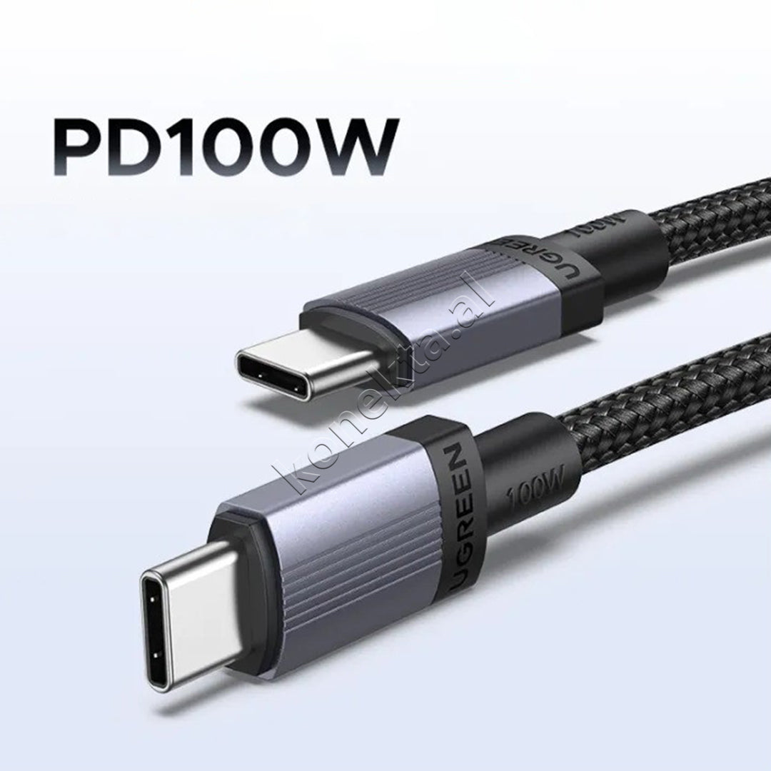 Kabell USB-C (M) Ne USB-C (M) Ugreen 100W 1m