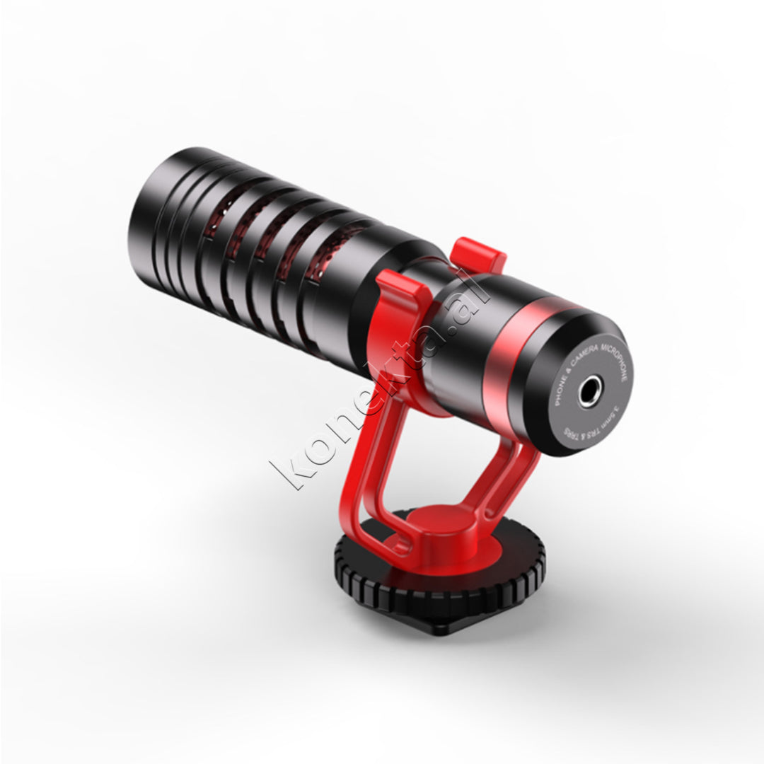 Mikrofon Shotgun Apexel Per Kamera, Smartphone dhe Regjistrues Audio