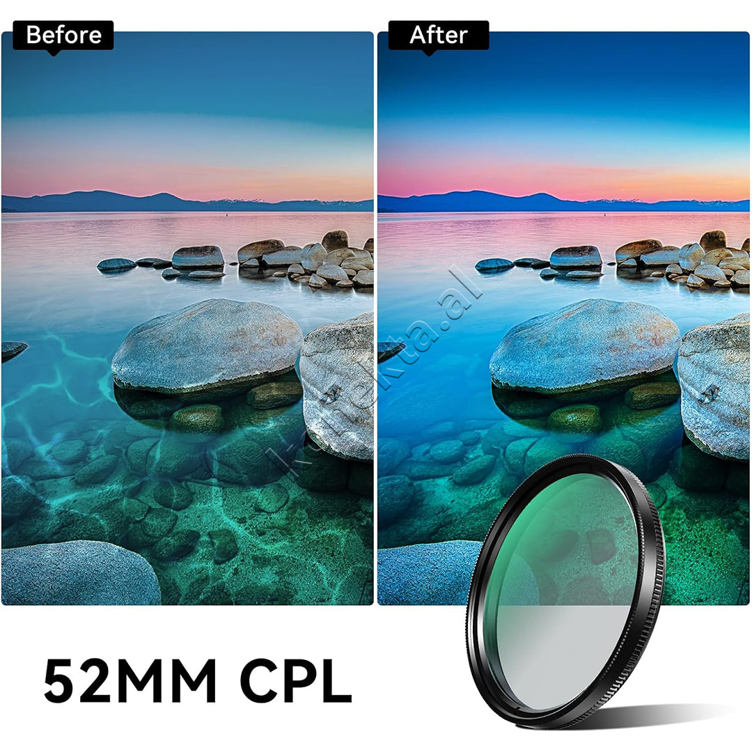 Filter CPL Profesional 52mm Per Smartphone Apexel
