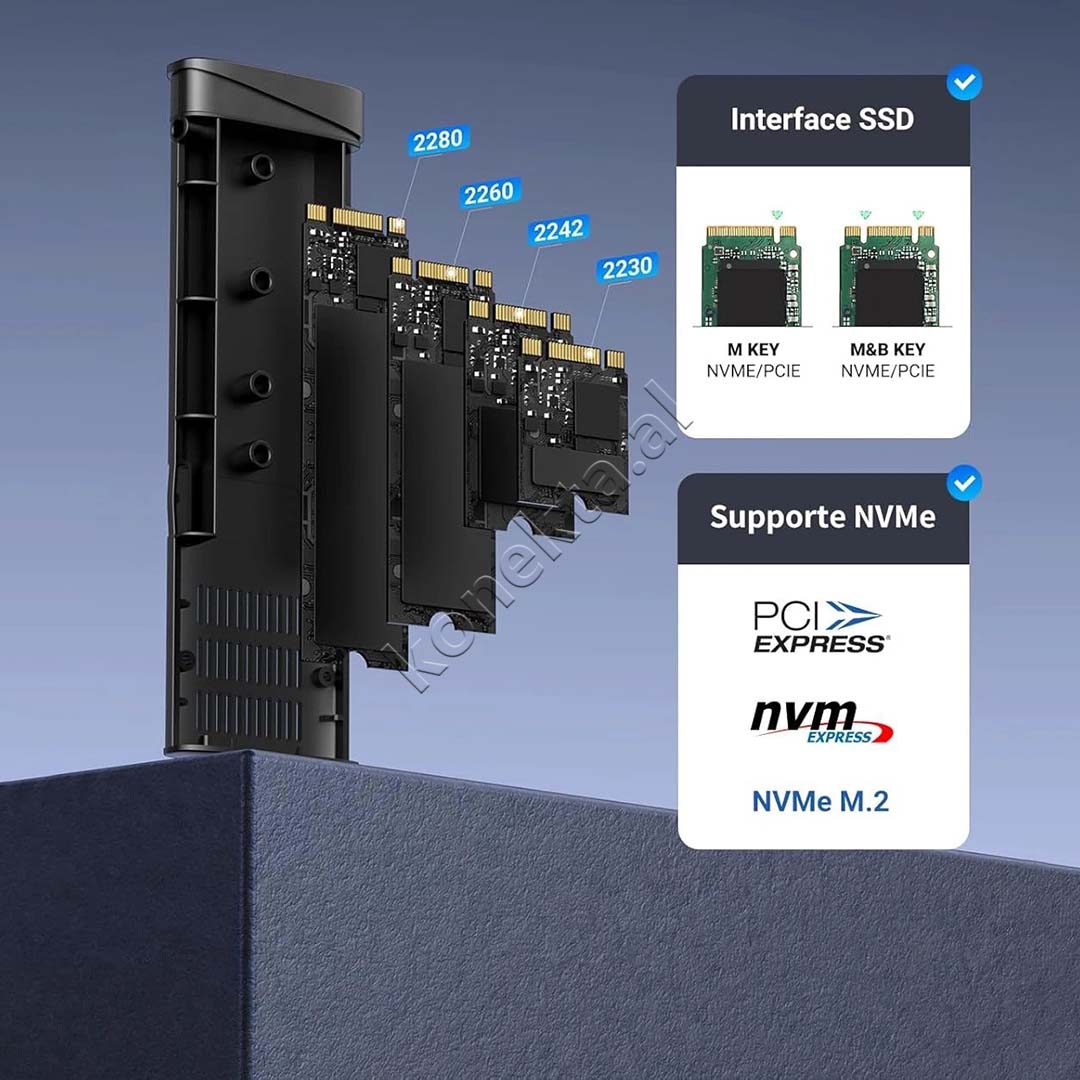 Mbajtese Dhe Lexuese SSD M.2 NVME 10Gbps Ugreen