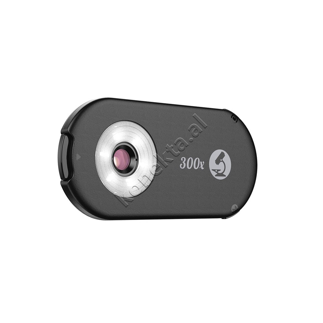 Lente Mikroskopike 300X Per Telefon Me Drite LED Apexel