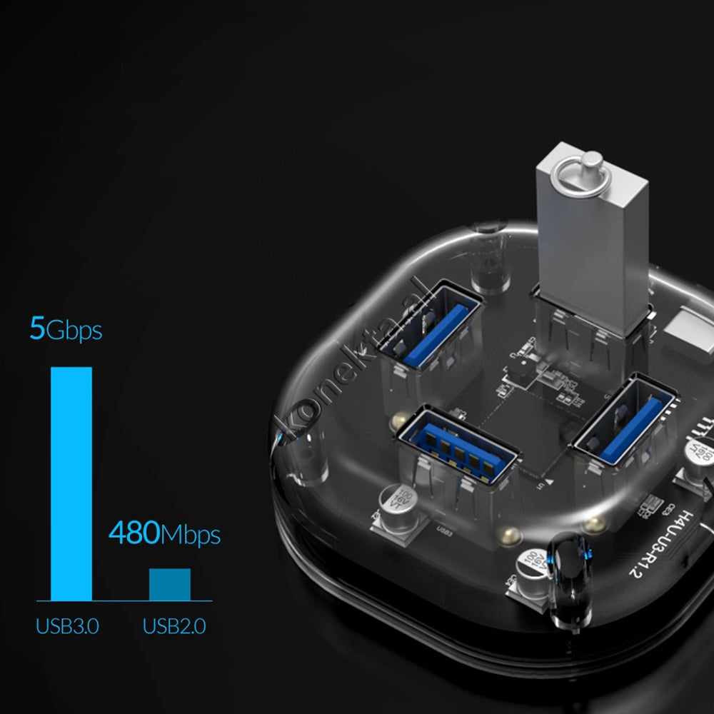 Adaptor Me 4 Porta USB3.0 Per Kompjuter / Laptop Me Porte USB