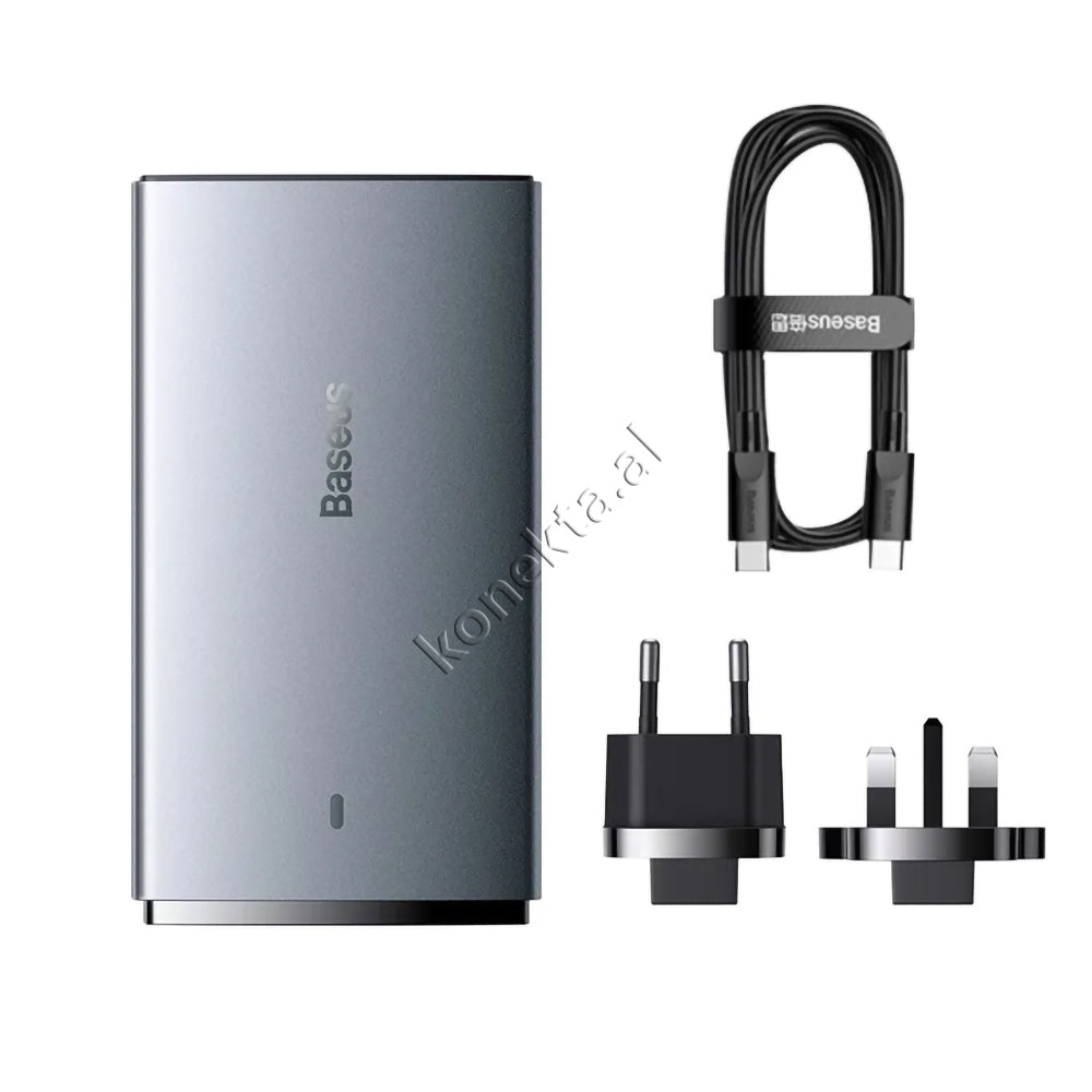 Karikues Ultra i Hollë 65W Baseus Me 1 Porta Type-C Dhe 1 Porte USB