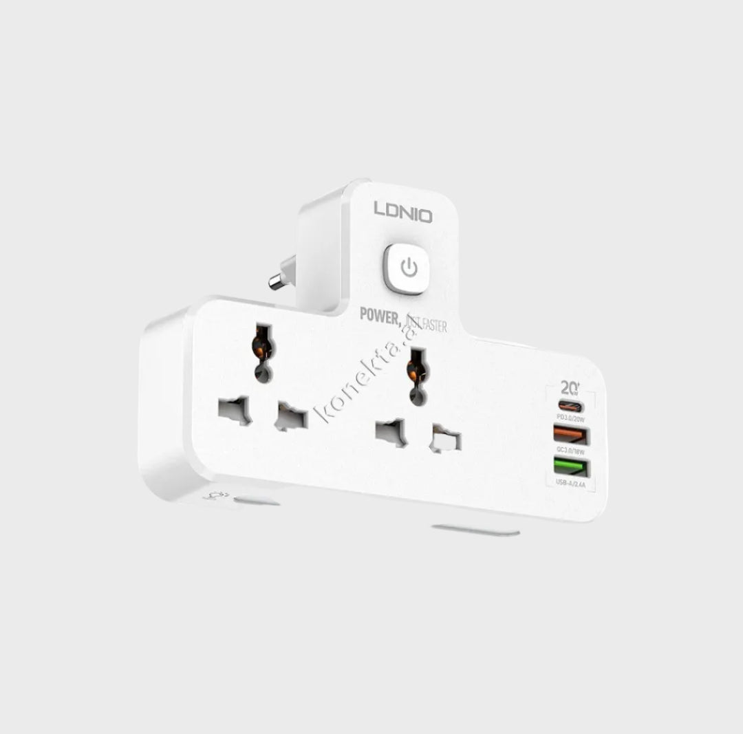 Multiprize 2 Vendeshe Me 3 Porta Karikimi Te Shpejte dhe Dritë Nate LED