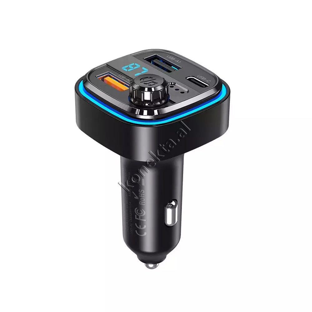 Adaptor Karikimi Me Ndricim, Panel Digjital Dhe Mp3 Me Bluetooth Per Makine XO