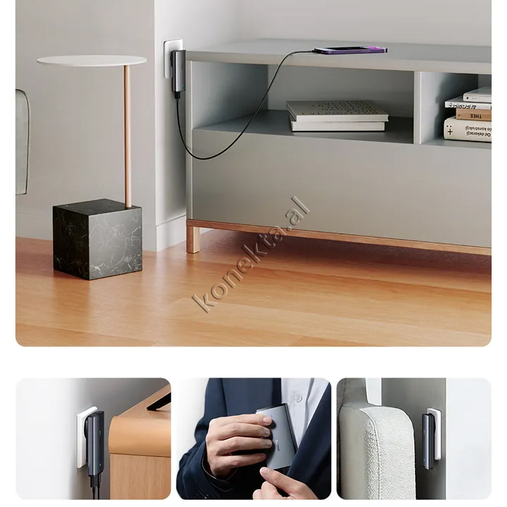Karikues Ultra i Hollë 65W Baseus Me 1 Porta Type-C Dhe 1 Porte USB