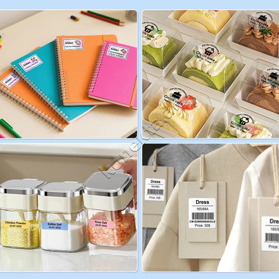 Leter Termike E Bardhe Marklife 40*30mm Per X2