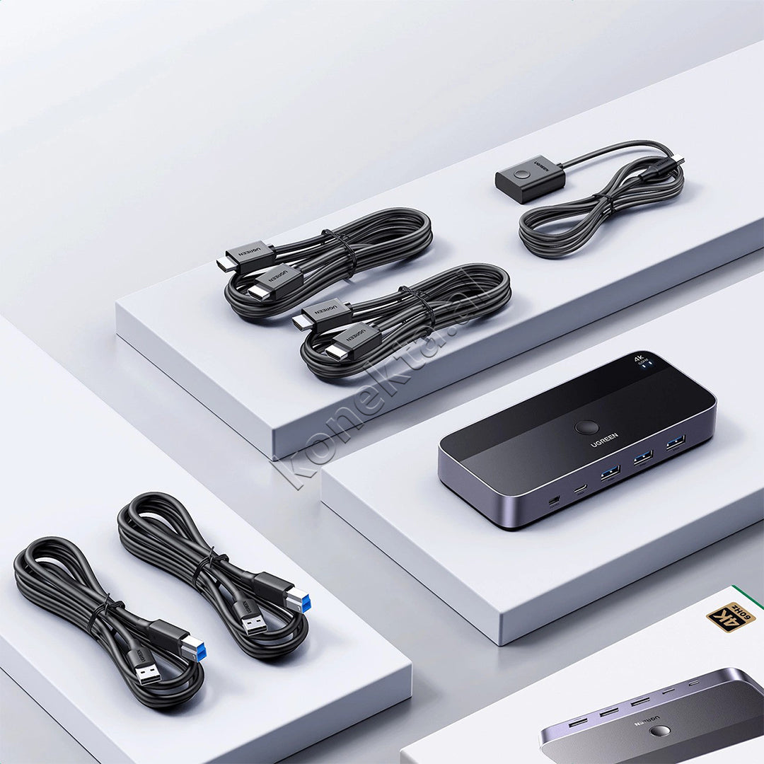 Switch KVM HDMI 2 Ne 1 Me Rezolucion 4K Ugreen
