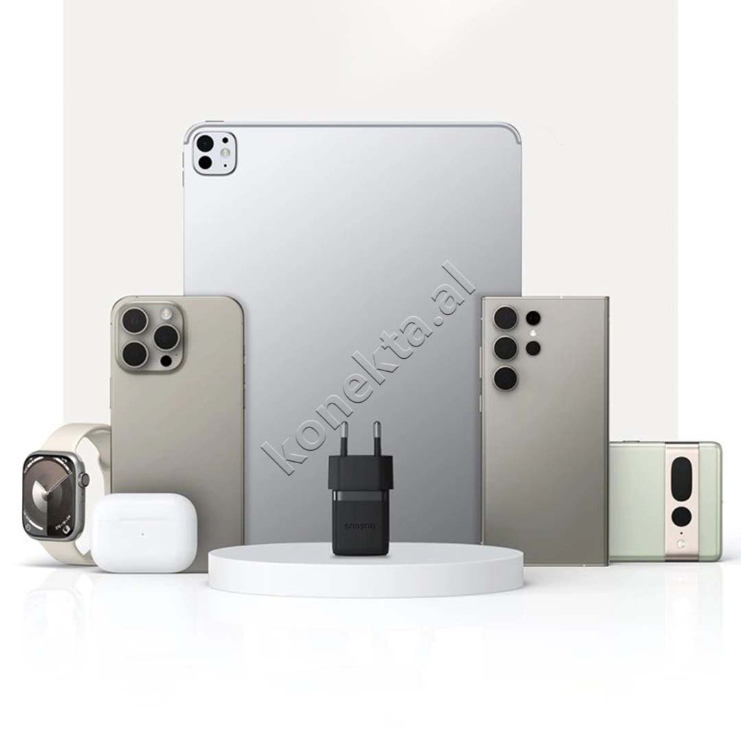 Adaptor Karikimi 30W Baseus Me Porte USB-C Dhe Fishe Type-C