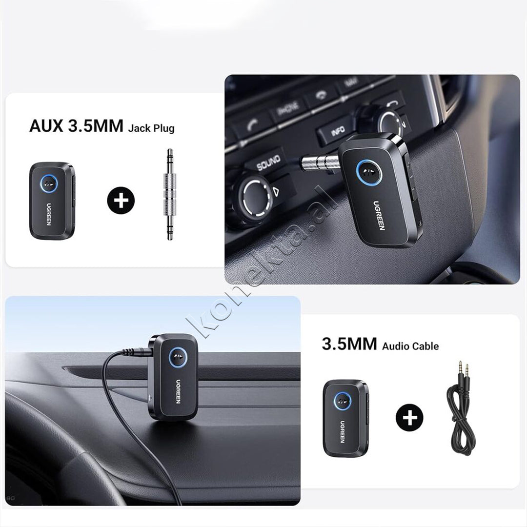 Adaptor Audio 3.5mm Me Bluetooth Dhe Mikrofon Të Integruar Ugreen