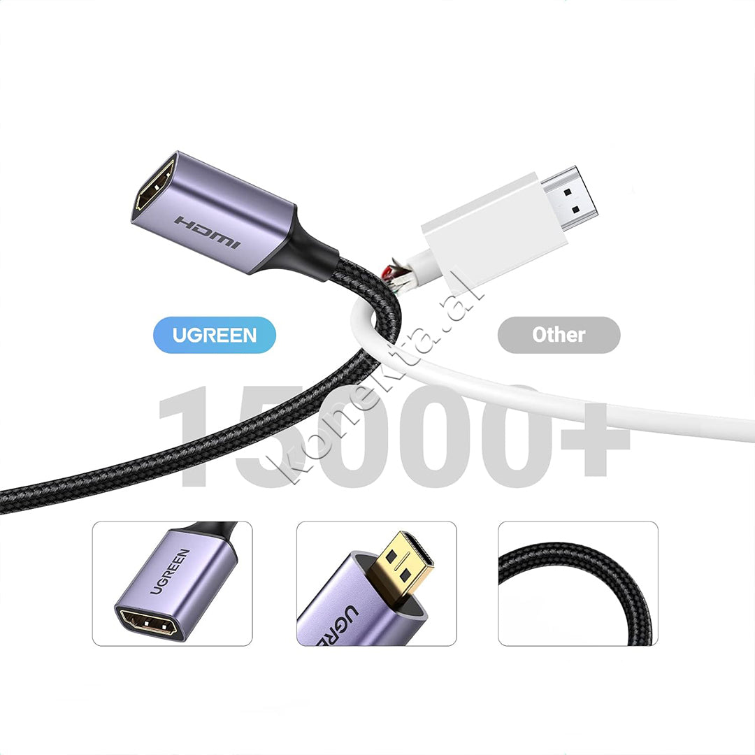 Kabell Micro HDMI - HDMI 4K 25cm Ugreen