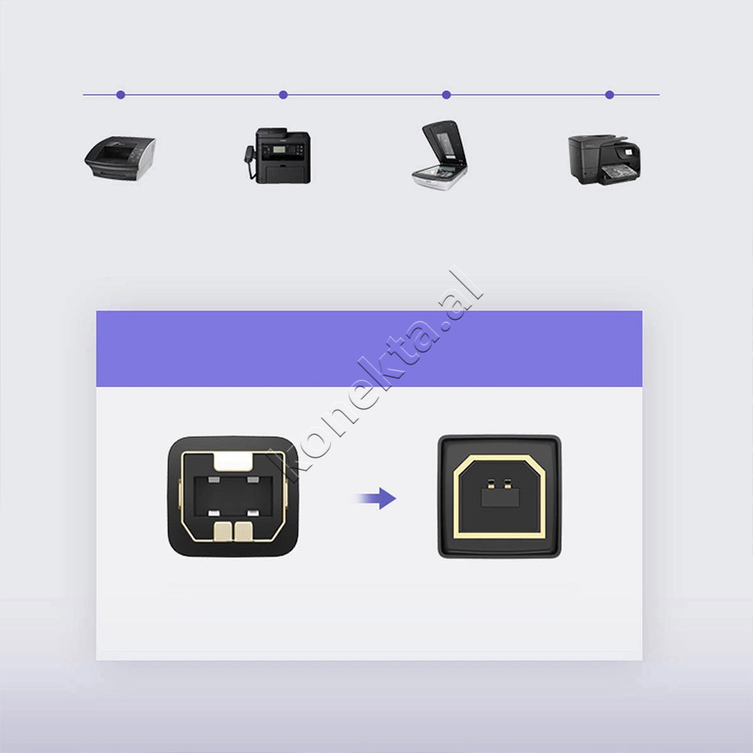 Kabell Printimi USB-A Ne USB-B UGreen 5m