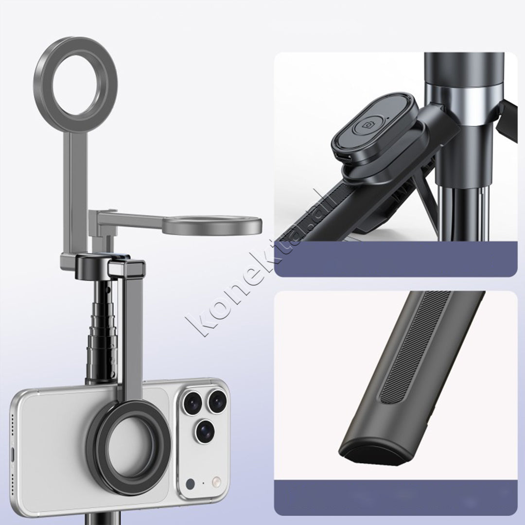 Selfie Stick Dhe Tripod Magnetik MagSafe 154cm Me Telekomande Jmary