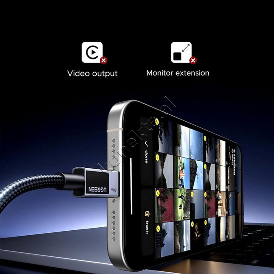 Kabell USB-C (M) Ne USB-C (M) Ugreen 1m