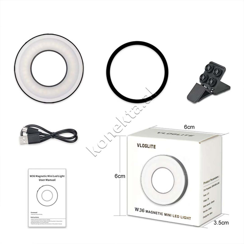 Mini Drite Profesionale Magnetike Bikolor Per Selfie