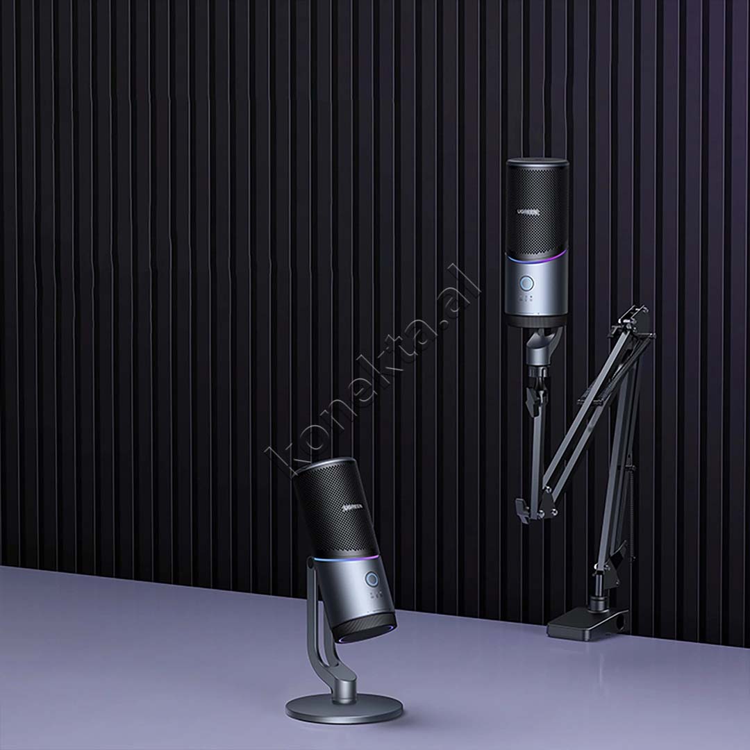 Mikrofon Profesional Me Drejtim Cardioid Dhe Drita RGB UGreen