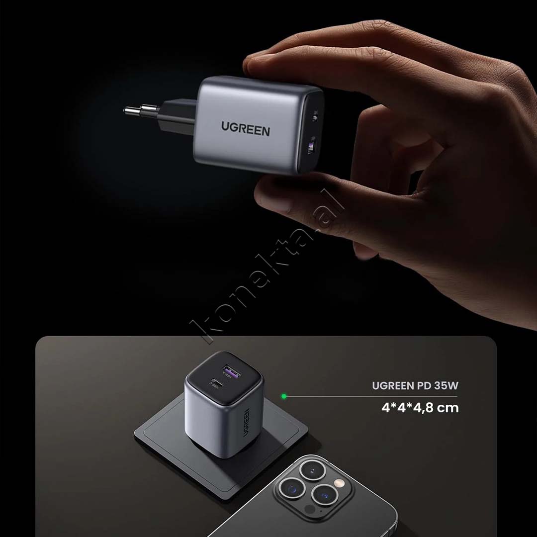 Adaptor Karikimi Nexode 35W UGreen Me Porte USB-C & USB-A