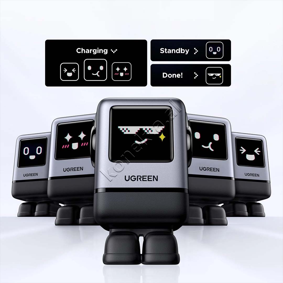 Adaptor Karikimi Uno 100W GAN Ugreen Me Porta 3xUSB-C & 1xUSB-A