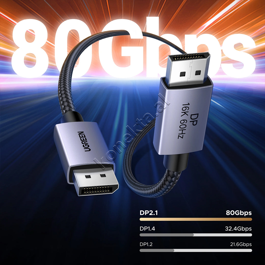 Kabell DisplayPort Ne DisplayPort Ugreen 2m