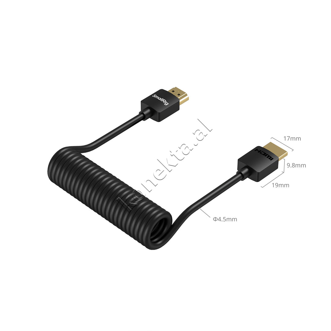 Kabell Ne Forme Spirale HDMI-HDMI 4K 1.5M SmallRig 4963
