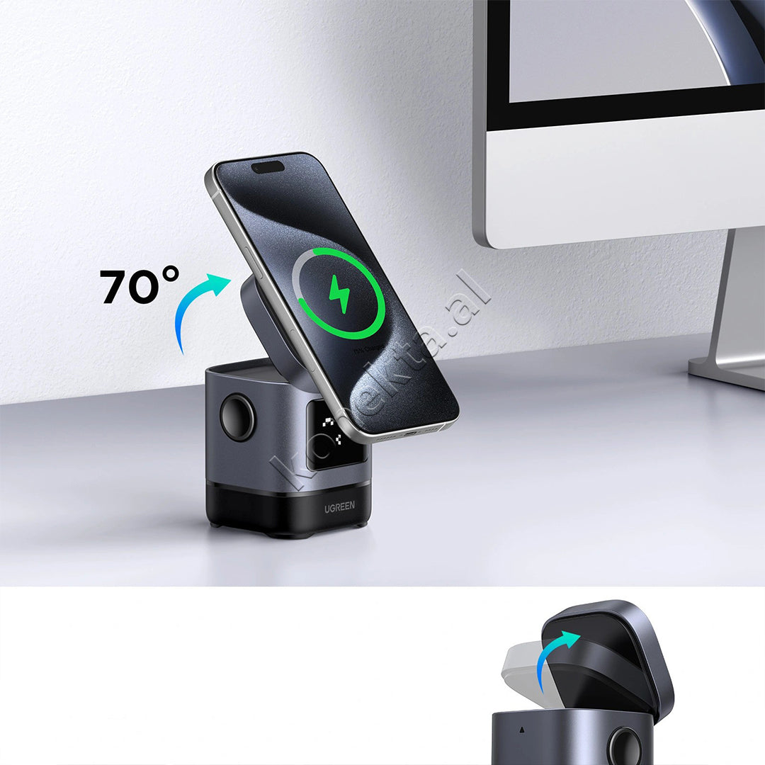 Mbajtese Celulari Magnetike Dhe Karikues Wireless Ugreen Uno 25W