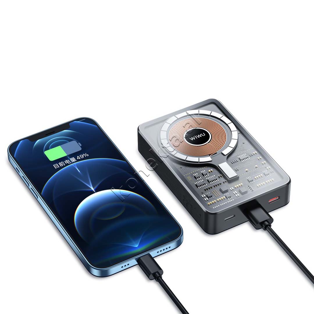 Bateri E Jashtme Magnetike 10000mAh 22.5W Wiwu