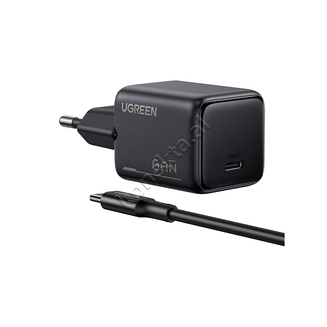 Adaptor Karikimi 25W GaN Ugreen Me Kabllo USB-C Ne USB-C 1m