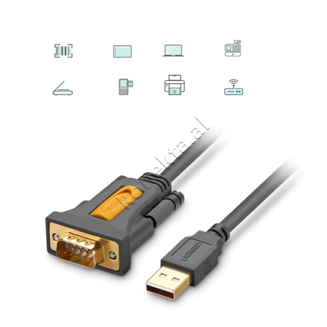 Kabell USB-A (M) Ne DB9 RS-232 (M) Ugreen 2m