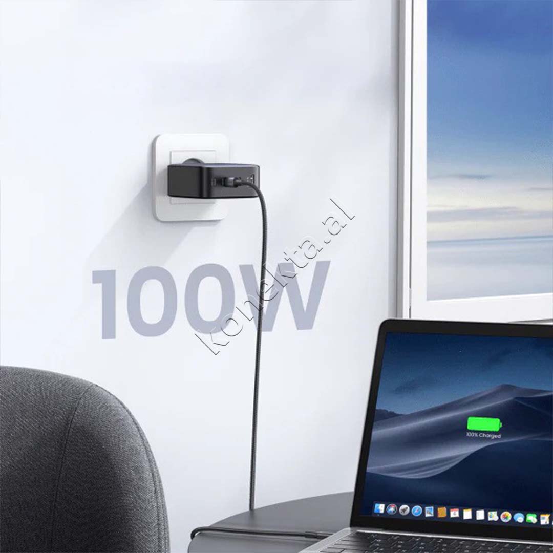 Adaptor Karikimi Nexode 100W Ugreen Me Porta 3xUSB-C & 1xUSB-A