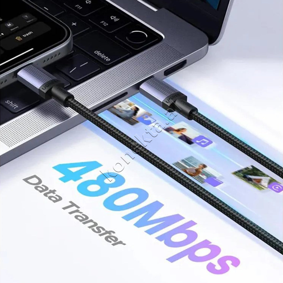 Kabell USB-C (M) Ne USB-C (M) Ugreen 100W 1m