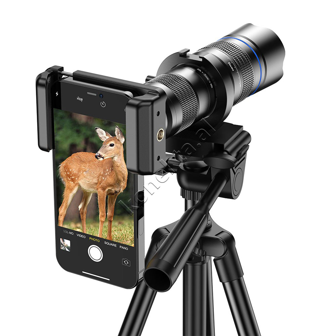 Set Lente Zmadhimi 20-40X Me Tripod Per Smartphone Apexel