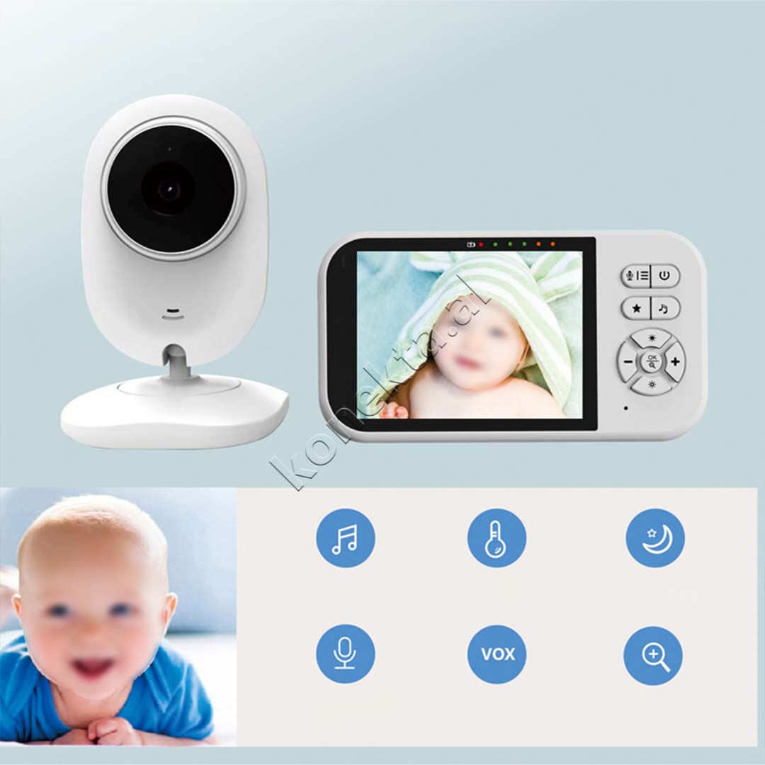 Kamera Per Monitorimin E Foshnjes Me Ekran 3.5" Dhe Mikrofon Te Integruar