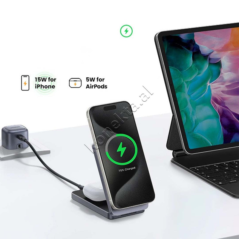 Karikues Wireless Magnetik 2 Ne 1 30W Ugreen