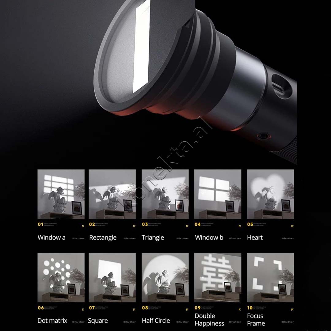 Drite Profesionale Me 4 Ngjyra 10W Sidande