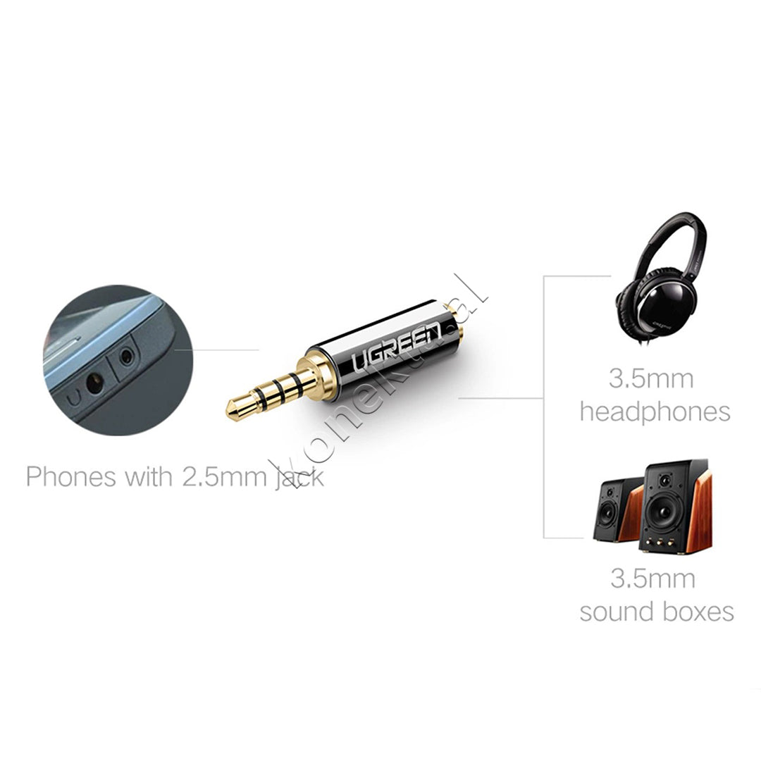 Adaptor Audio 2.5mm (M) Ne 3.5mm (F) Ugreen