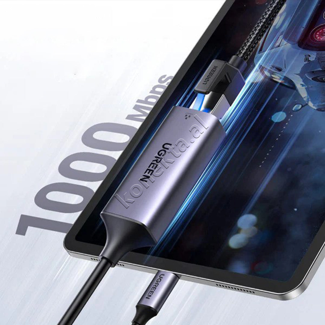 Adaptor Interneti Ugreen Nga USB-C Ne Porte Ethernet RJ45