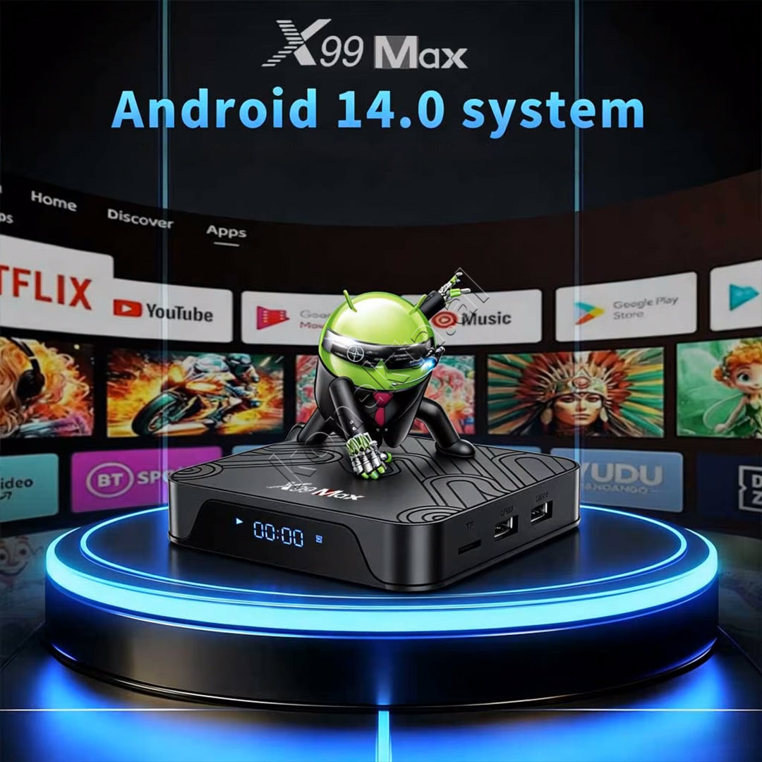 Android TV Box 8K Wi-Fi 6 X99 MAX