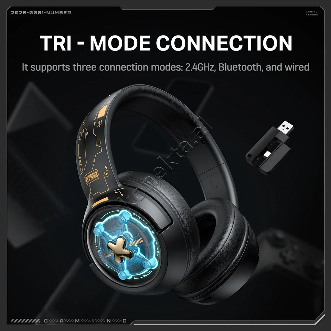 Kufje Headphones Gaming RGB Tri-Mode Onikuma