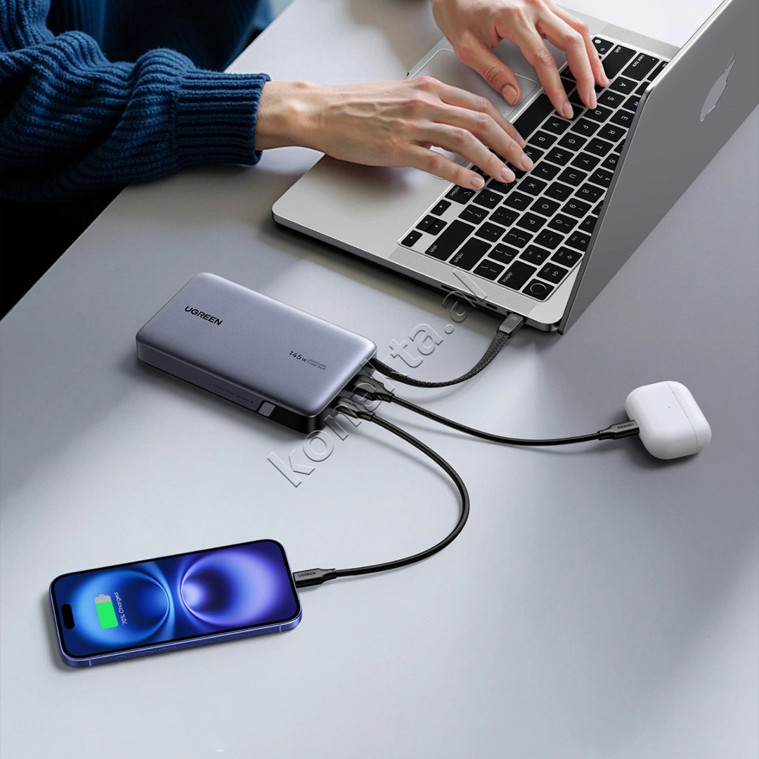 Bateri E Jashtme Me Fishe Te Terheqshme Type-C 145W 20'000mAh Ugreen