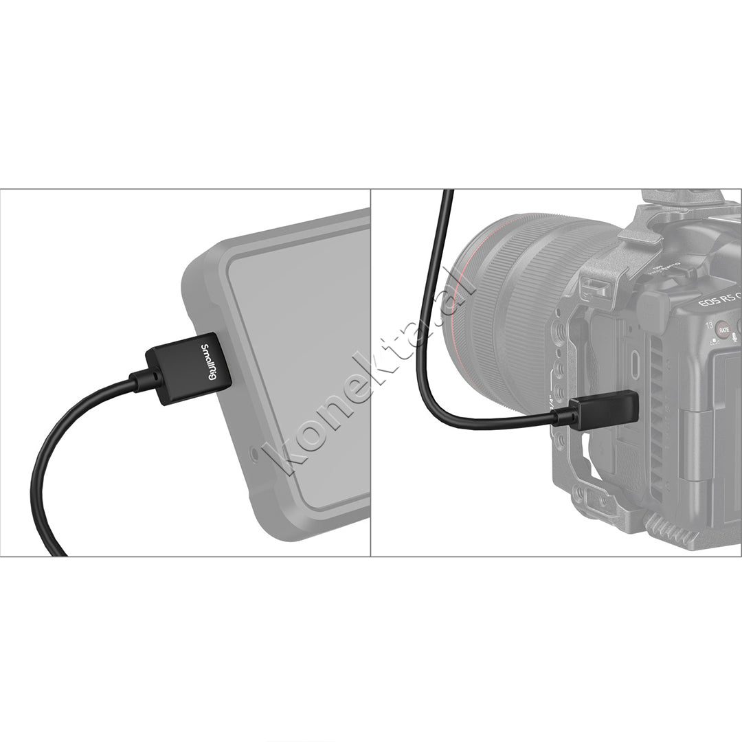 Kabell Micro HDMI 2.0 - HDMI 2.0 4K 55cm SmallRig 3043B