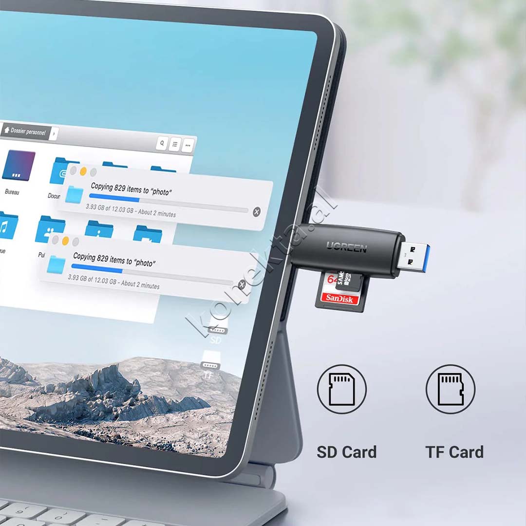 Lexues Kartash Ugreen Me Porte USB-A & USB-C Per SD/ Micro SD
