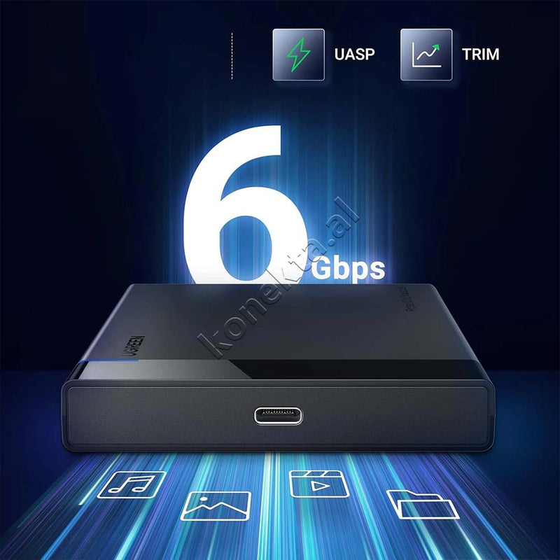 Mbajtese Dhe Lexuese HDD/SSD 2.5” Ugreen Me Porte Type-C