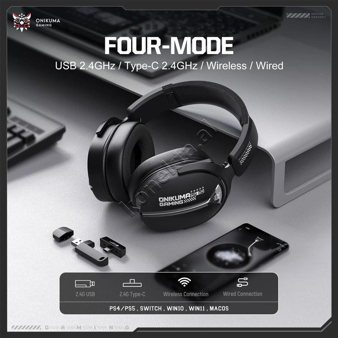 Kufje Headphones Gaming Wireless Me Bluetooth Onikuma